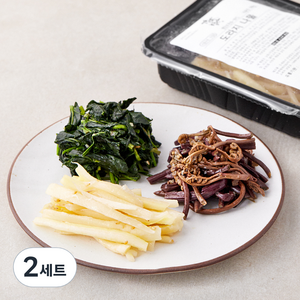 강남밥상 삼색나물 고사리 100g + 도라지 100g + 취나물 100g, 2세트