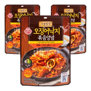 오늘밥상 오징어낙지 볶음양념, 120g, 3개