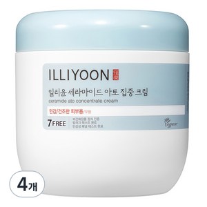 일리윤 세라마이드 아토 집중 크림 무향, 500ml, 4개