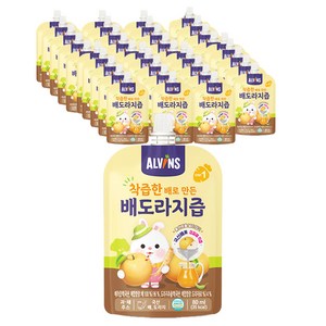 엘빈즈 착즙한 배로 만든 배도라지즙, 혼합맛(배/도라지), 80ml, 40개