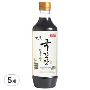 신앙촌 양조 깔끔한 국간장, 860ml, 5개