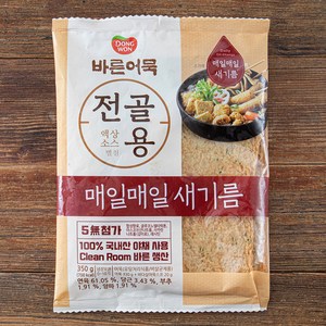 동원 바른어묵 전골용, 350g, 1개