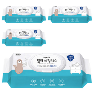 마이비 멀티 세정티슈 60p, 4개
