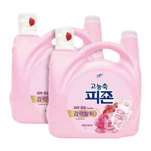 피죤 강력탈취 섬유유연제 로맨틱 플라워 본품, 6L, 2개