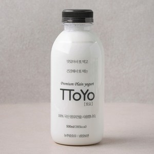 또요 또먹는 플레인 요거트, 500ml, 1개