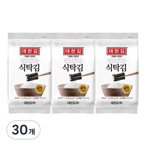 대천김 식탁김, 11g, 30개