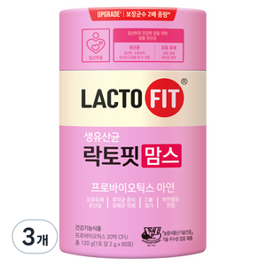 락토핏 맘스 생유산균, 120g, 3개