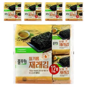 풀무원 들기름 재래도시락김, 60g, 6개