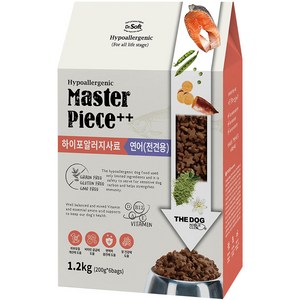 더독 전연령용 닥터소프트 명작 하이퍼알러지 습식사료, 가수분해 연어, 1.2kg, 1개