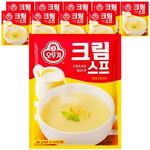 오뚜기 크림 스프, 80g, 10개