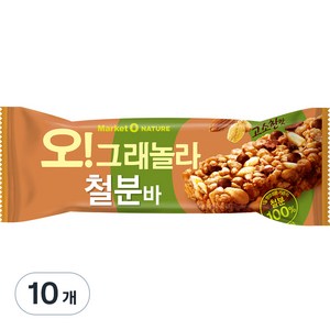 마켓오 오 그래놀라 철분바, 35g, 10개