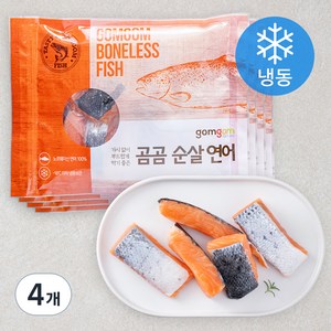 곰곰 순살 연어 (냉동), 300g, 4개