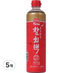 한라 참치액, 900ml, 5개