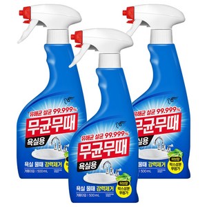 무균무때 욕실용 세정제, 500ml, 3개
