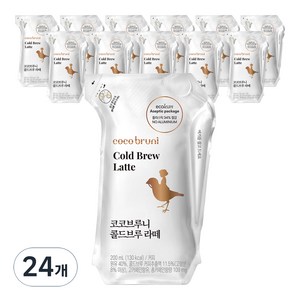 코코브루니 콜드브루 라떼, 200ml, 24개