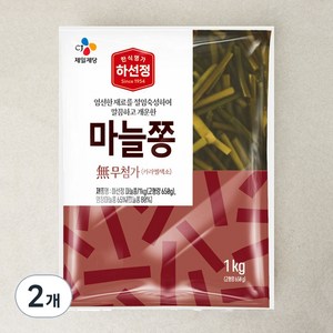 CJ 하선정 마늘쫑, 1kg, 2개