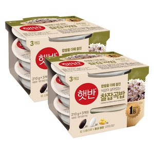 햇반 찰잡곡밥, 210g, 6개