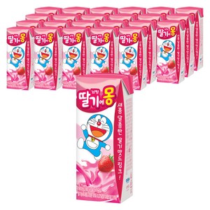 초코에몽 딸기에몽, 190ml, 24개