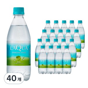 라쿠아 라임 탄산음료, 500ml, 40개