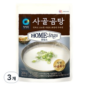 청정원 호밍스 사골곰탕, 3개, 300g