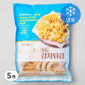 곰곰 모듬 감자튀김(냉동), 500g, 5개