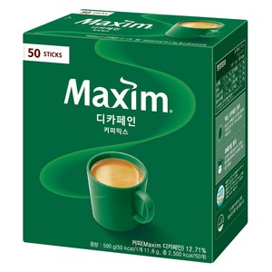 맥심 디카페인 커피믹스, 11.8g, 50개입, 1개