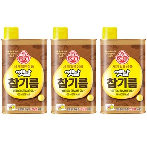 오뚜기옛날 참기름, 450ml, 3개