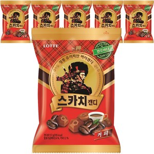 롯데웰푸드 스카치캔디 커피맛, 157g, 6개