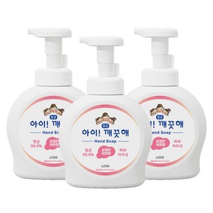 아이깨끗해 핸드워시 용기형 상큼한레몬향, 490ml, 3개