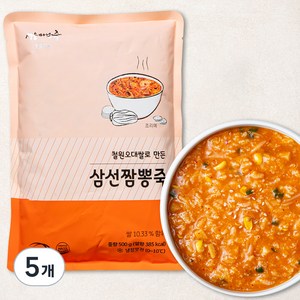 서울마님죽 삼선 짬뽕죽 (냉장), 500g, 5개