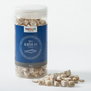 탐사 국내산 반려동물 동결건조 간식, 북어트릿, 80g, 1개