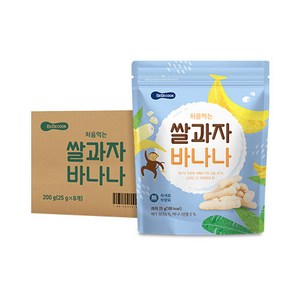 베베쿡 처음먹는 쌀과자, 바나나, 8개, 25g