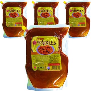 오뚜기 오쉐프 떡볶이소스, 2.1L, 2kg, 4개