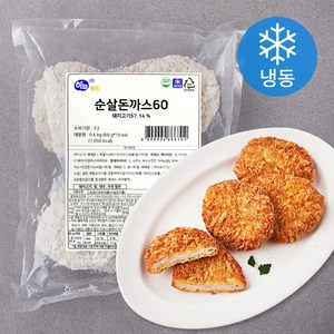 하늘푸드 순살돈까스 60 10개입 (냉동), 600g, 1개