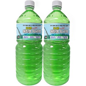 포시즌 차량용 에탄올 워셔액, 1.8L, 2개