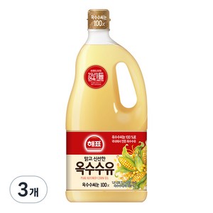 해표 옥수수유, 1.8L, 3개