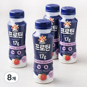 요플레 프로틴 딸기바나나, 210ml, 8개