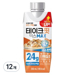 테이크핏 맥스 고소한맛 드링크믹스 RTD, 250ml, 12개