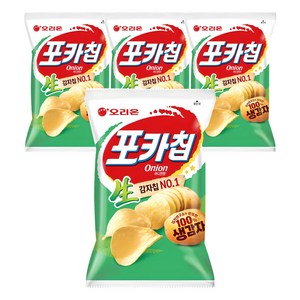 포카칩 어니언맛, 66g, 4개