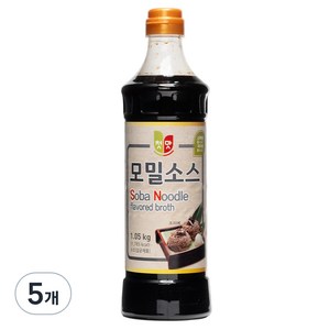 첫맛 모밀소스, 1.05kg, 5개