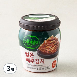 비비고 썰은 배추김치, 500g, 3개