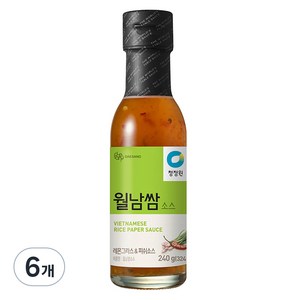 청정원 월남쌈 소스, 240g, 6개