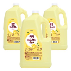 퐁퐁 주방세제 레몬식초 용기, 3L, 3개
