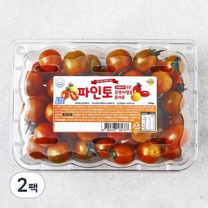 파인토 스테비아 오렌지 방울 토마토, 500g, 2팩