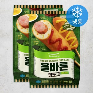 풀무원 올바른 핫도그 개별 (냉동), 525g, 2개