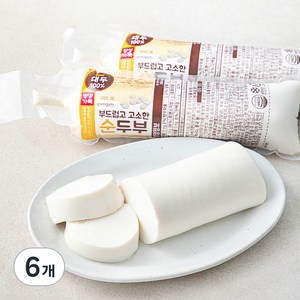 곰곰 부드럽고 고소한 순두부, 350g, 6개