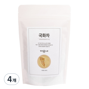 청년농원 저온가공 국화차 삼각티백, 500mg, 50개입, 4개