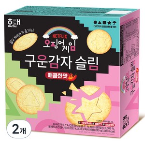 해태제과 구운감자 슬림 매콤한맛, 240g, 2개