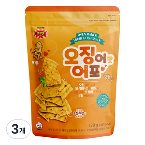 머거본 오징어맛 어포, 120g, 3개