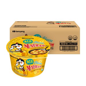 불닭볶음면 치즈 큰컵 105g, 16개